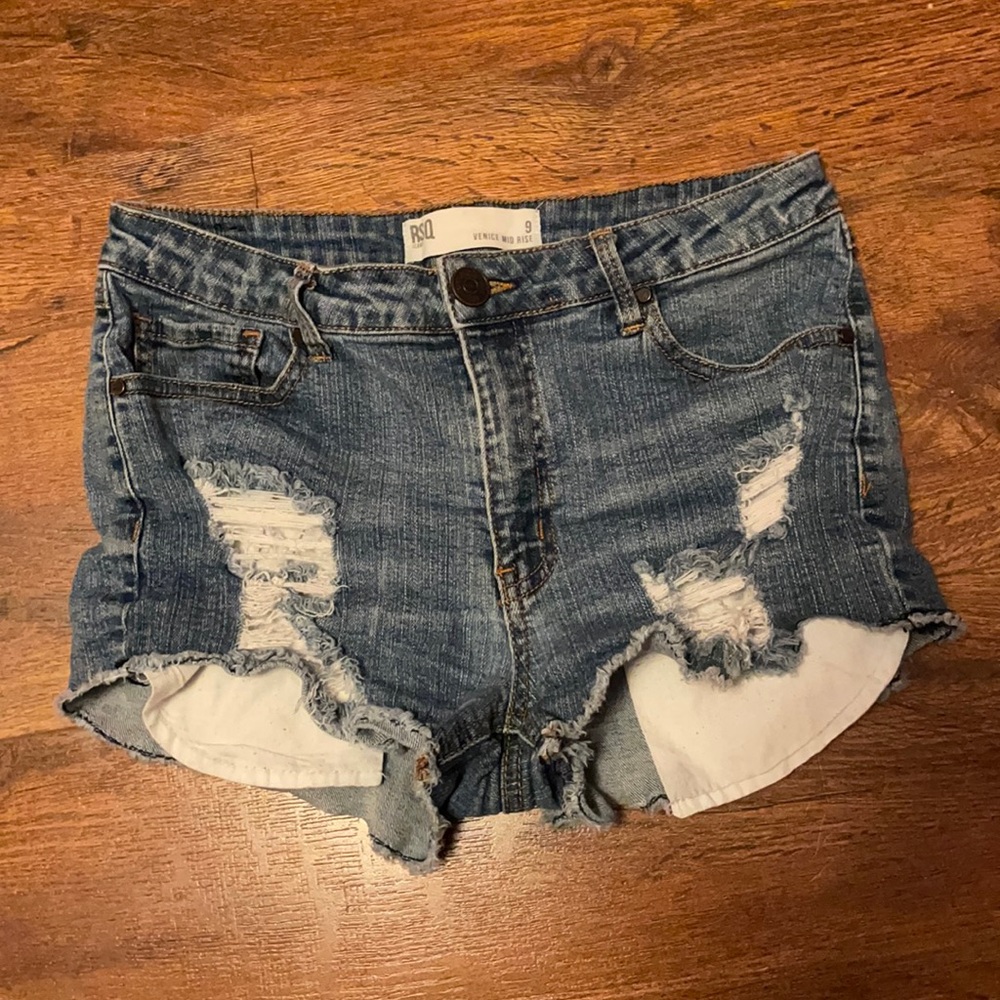 RSQ Ripped Jean Shorts